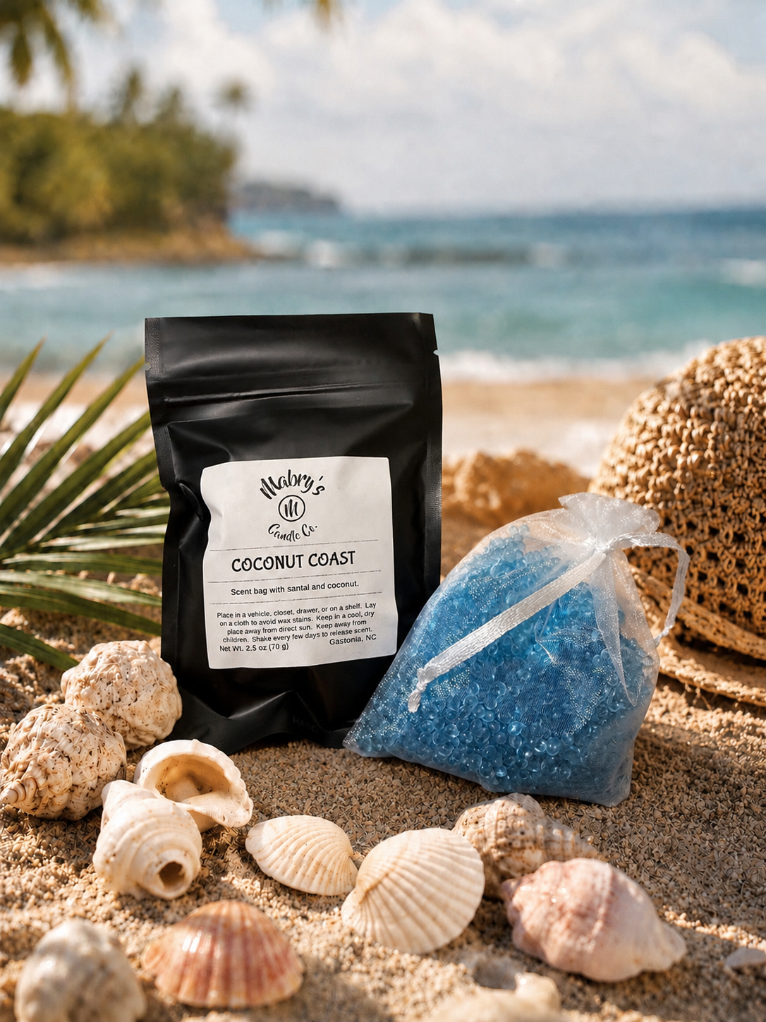 Product photo of a scent bag in Coconut Coast scent