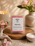 Product photo of a wax melt in Pink Petal scent