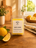 Product photo of a wax melt in Sweet Lemon scent