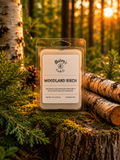 Product photo of a wax melt in Woodland Birch scent